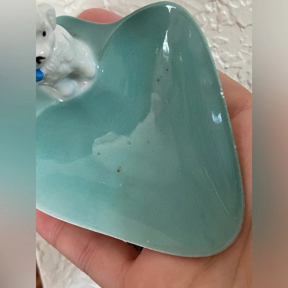 Tosca Dog Pin Ring Trinket Tray Fine China Marked Foreign 1950s Vintage - Picture 5 of 8